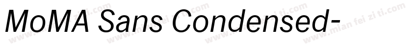 MoMA Sans Condensed字体转换